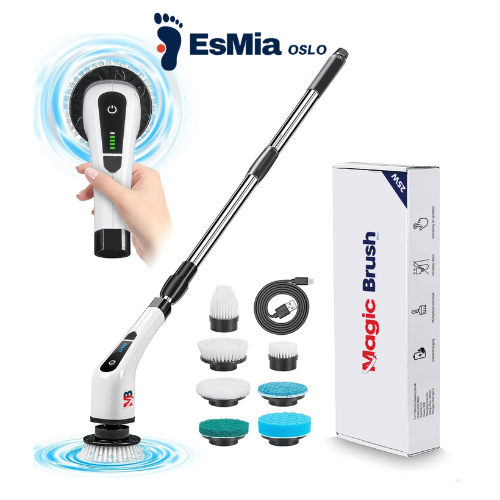 MagicalBrush® - 7-i-1 Elektrisk Spin Scrubber - 50 % RABATT INKLUSIVE GRATIS FÖRLÄNGNING TILL ETT NOK350,00 VÄRDE